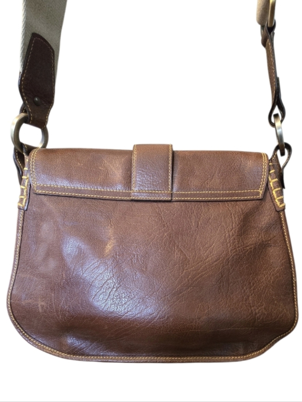 Bally Vintage Made In Italy Saddle Crossbody Bag With Vintage Bally Dustbag - Picture 3 of 16